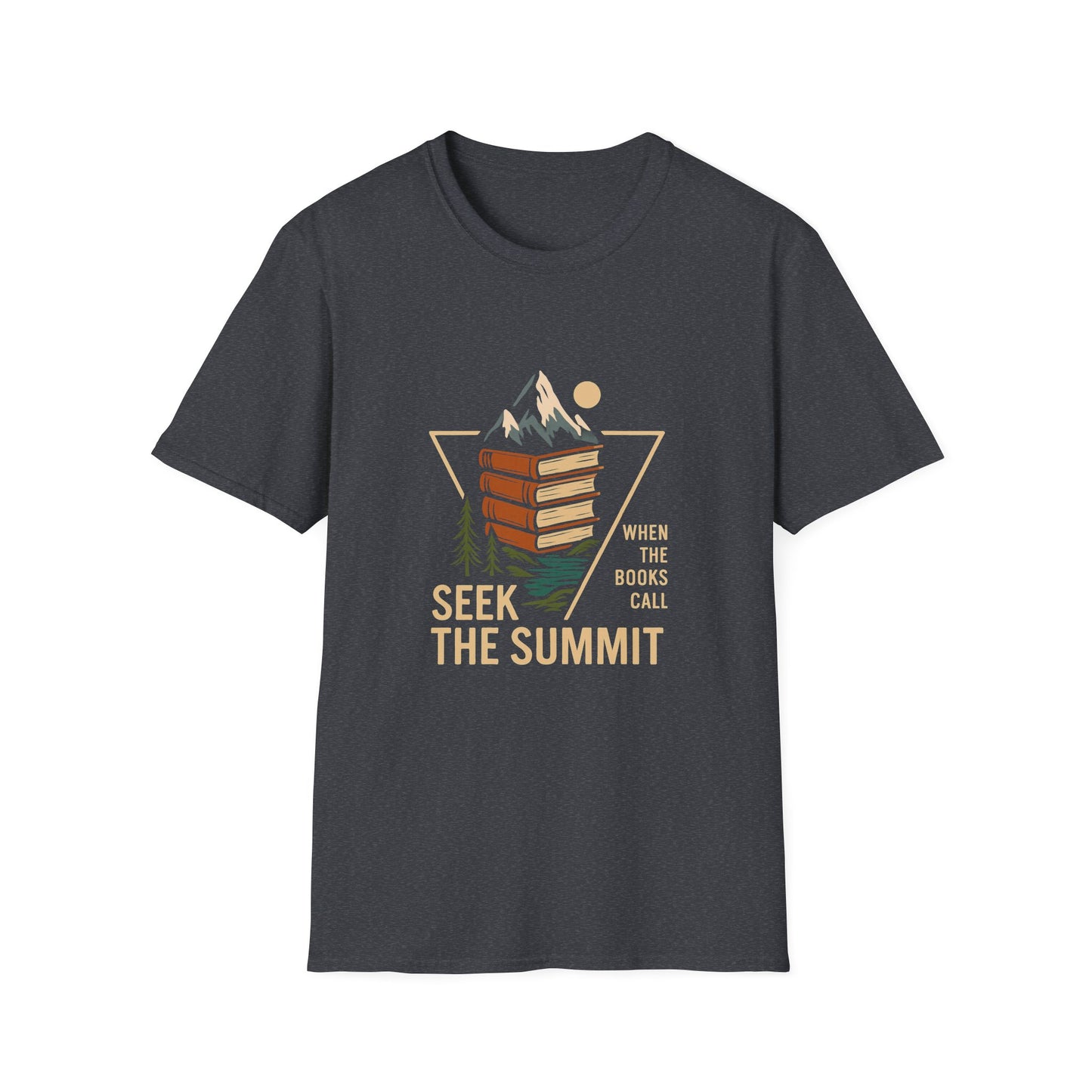 Seek The Summit, When The Books Call - T-Shirt
