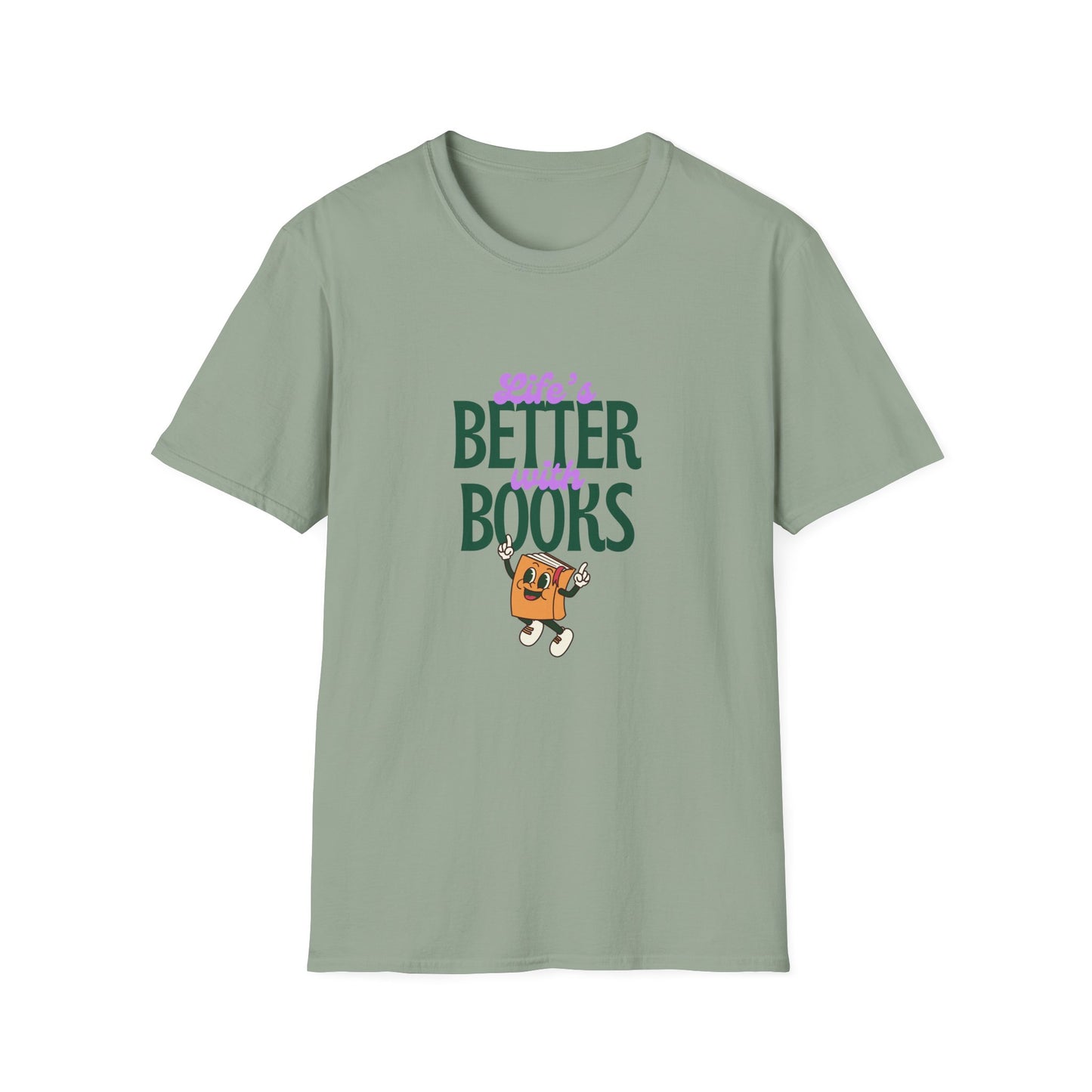 Life is Better With Books, Retro T-Shirt