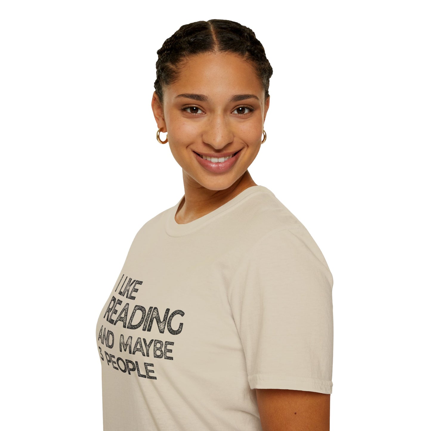 I Like Reading And Maybe 3 People - T-Shirt