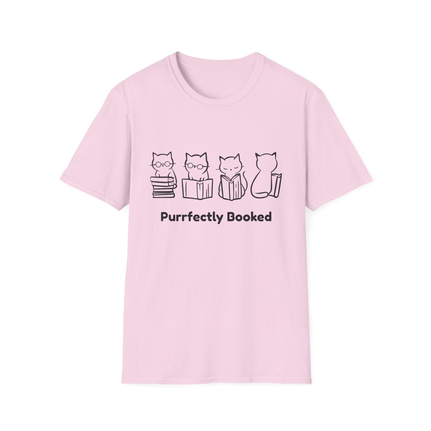 Purrfectly Booked, Cats - T-Shirt