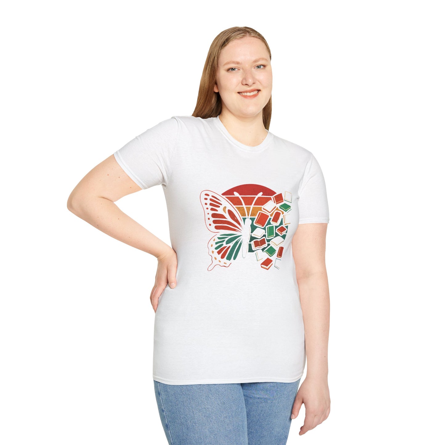 Butterfly Book Graphic - T-Shirt