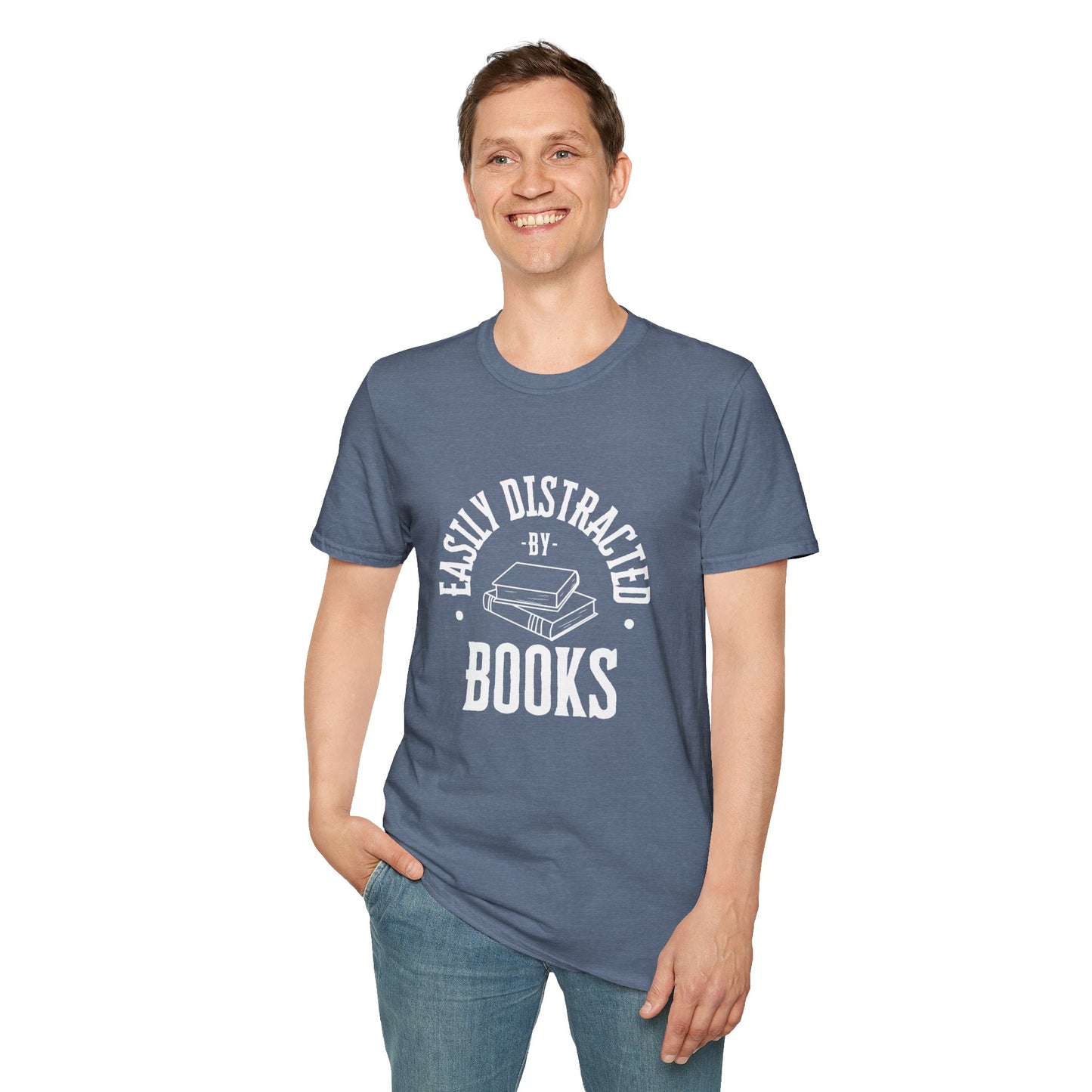 Easily Distracted By Books - T-Shirt