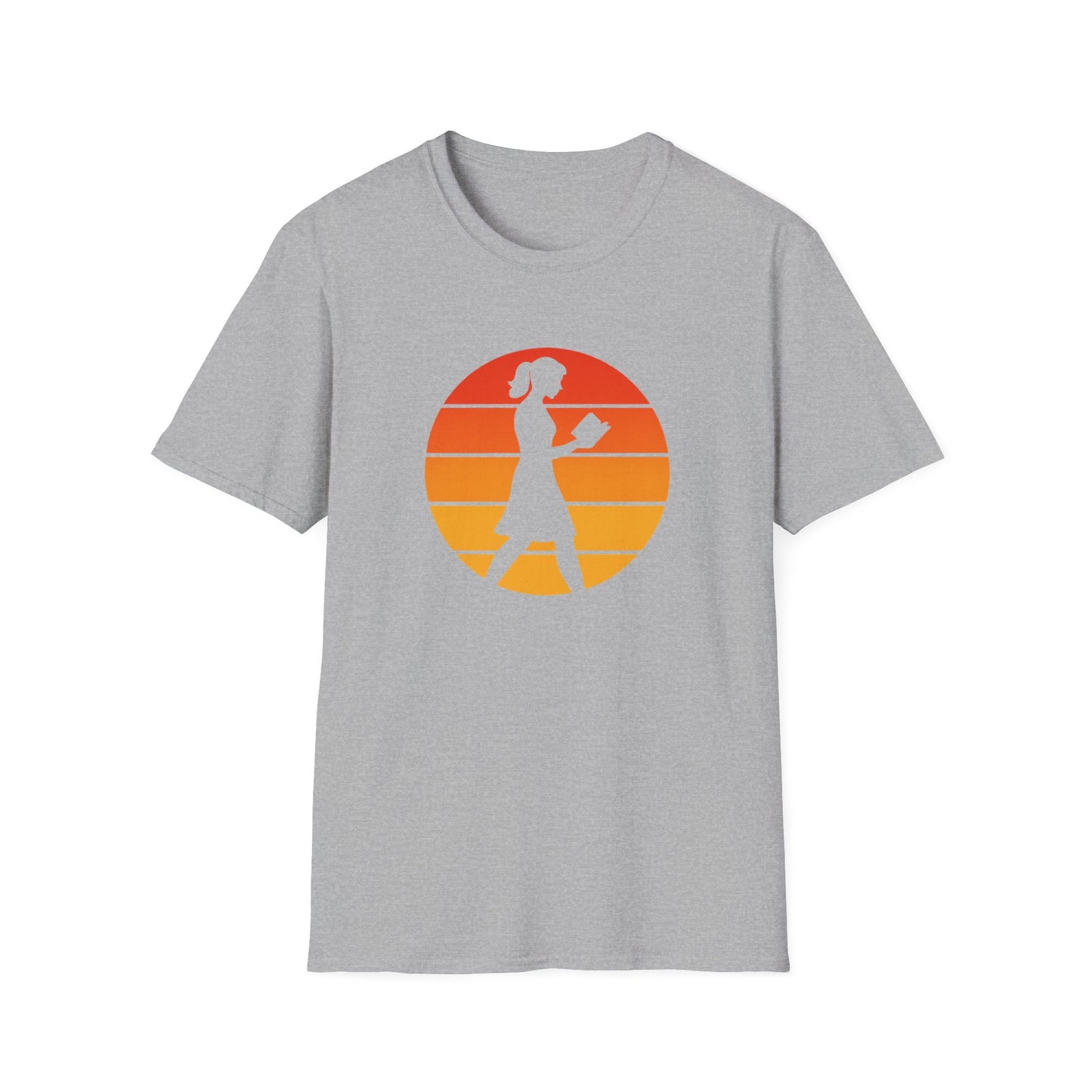 Retro Reading at Sunset - T-Shirt