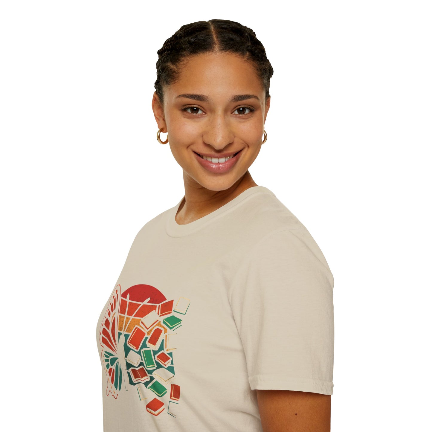 Butterfly Book Graphic - T-Shirt