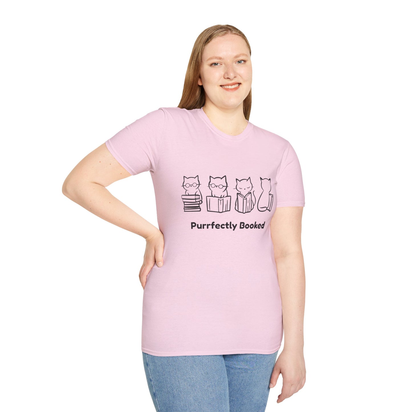 Purrfectly Booked, Cats - T-Shirt