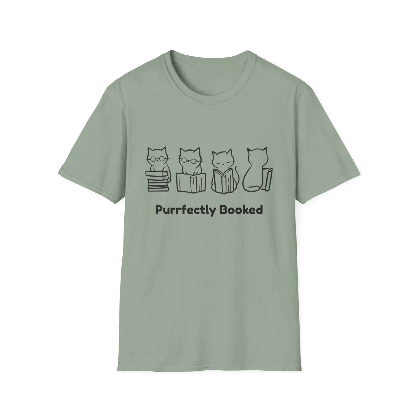 Purrfectly Booked, Cats - T-Shirt