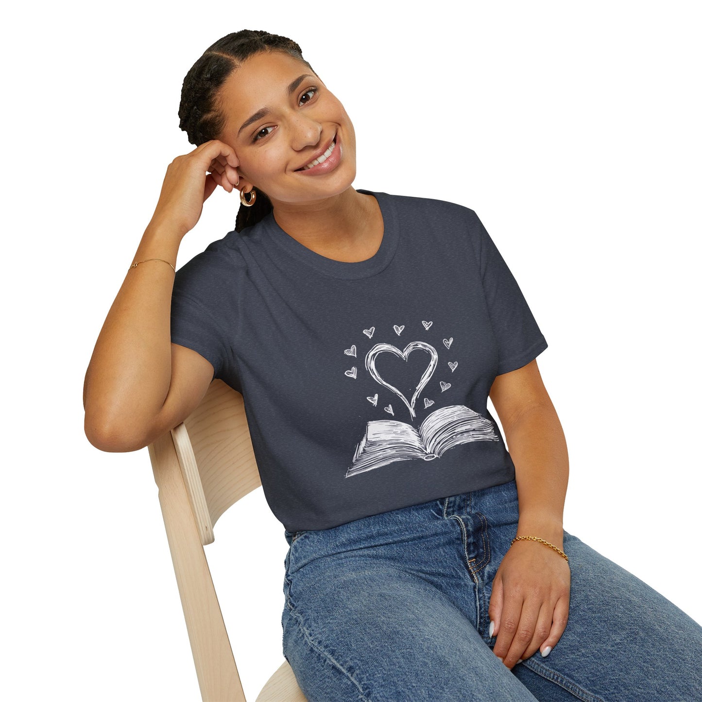 Heart Book Graphic - T-Shirt