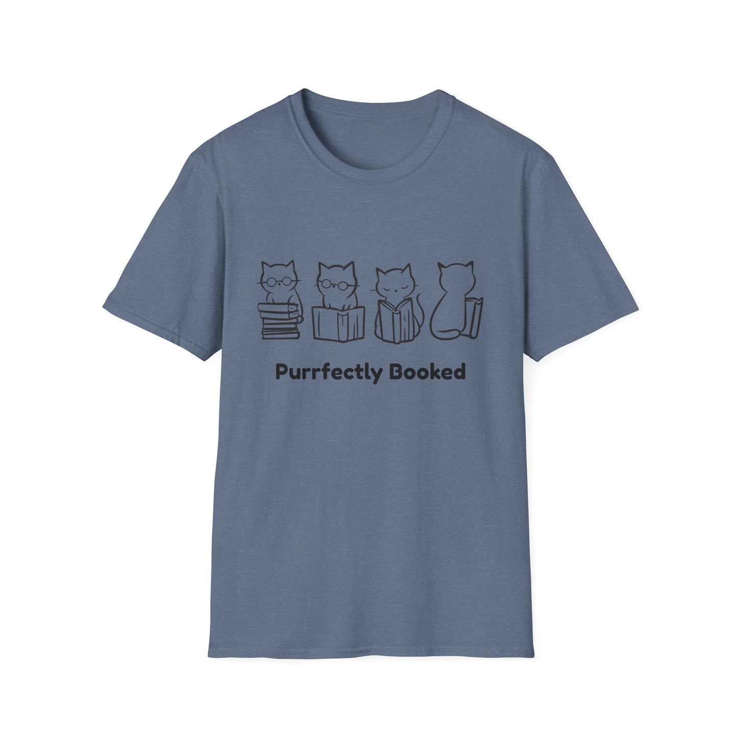 Purrfectly Booked, Cats - T-Shirt
