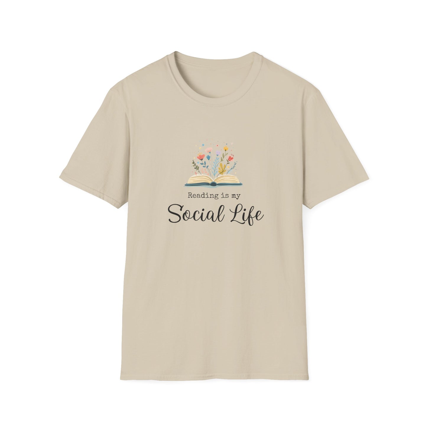 Reading is My Social Life - T-Shirt