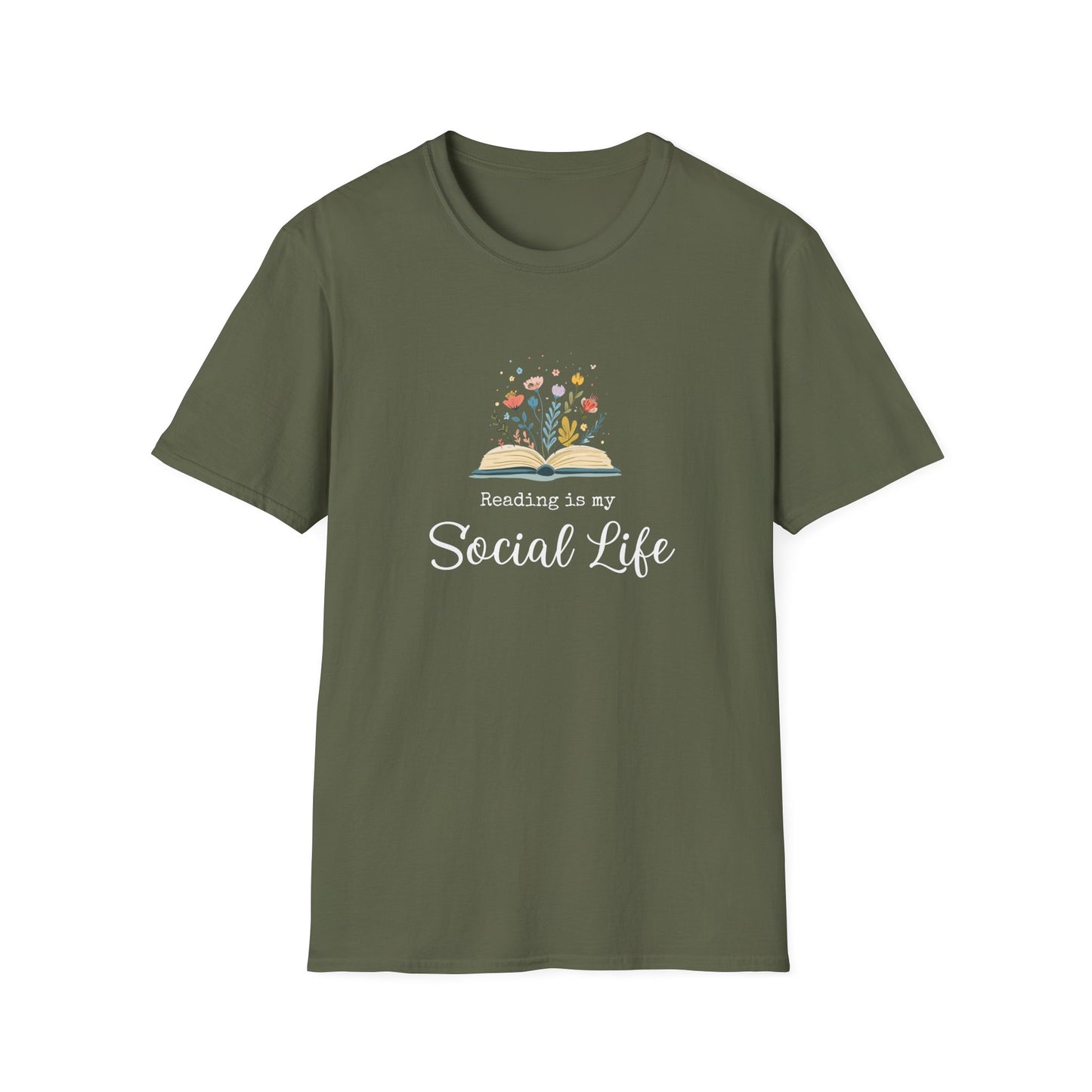 Reading is My Social Life - T-Shirt