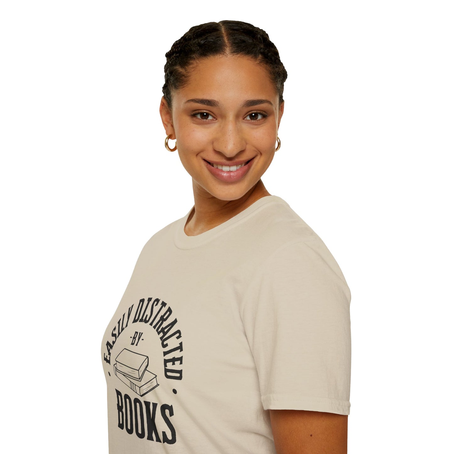 Easily Distracted By Books - T-Shirt