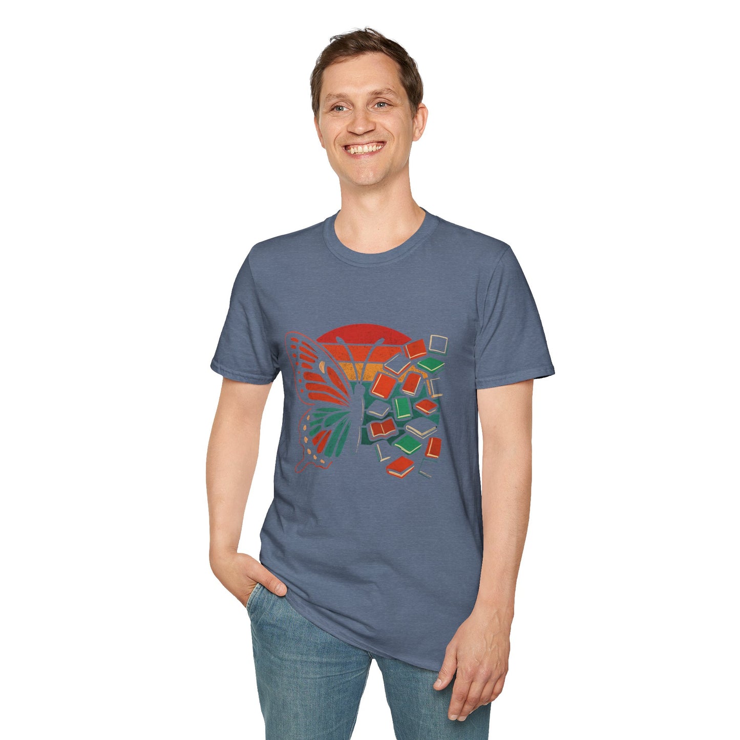Butterfly Book Graphic - T-Shirt