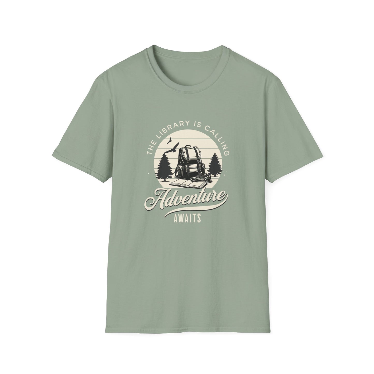 Library is Calling, Adventure Awaits - T-Shirt
