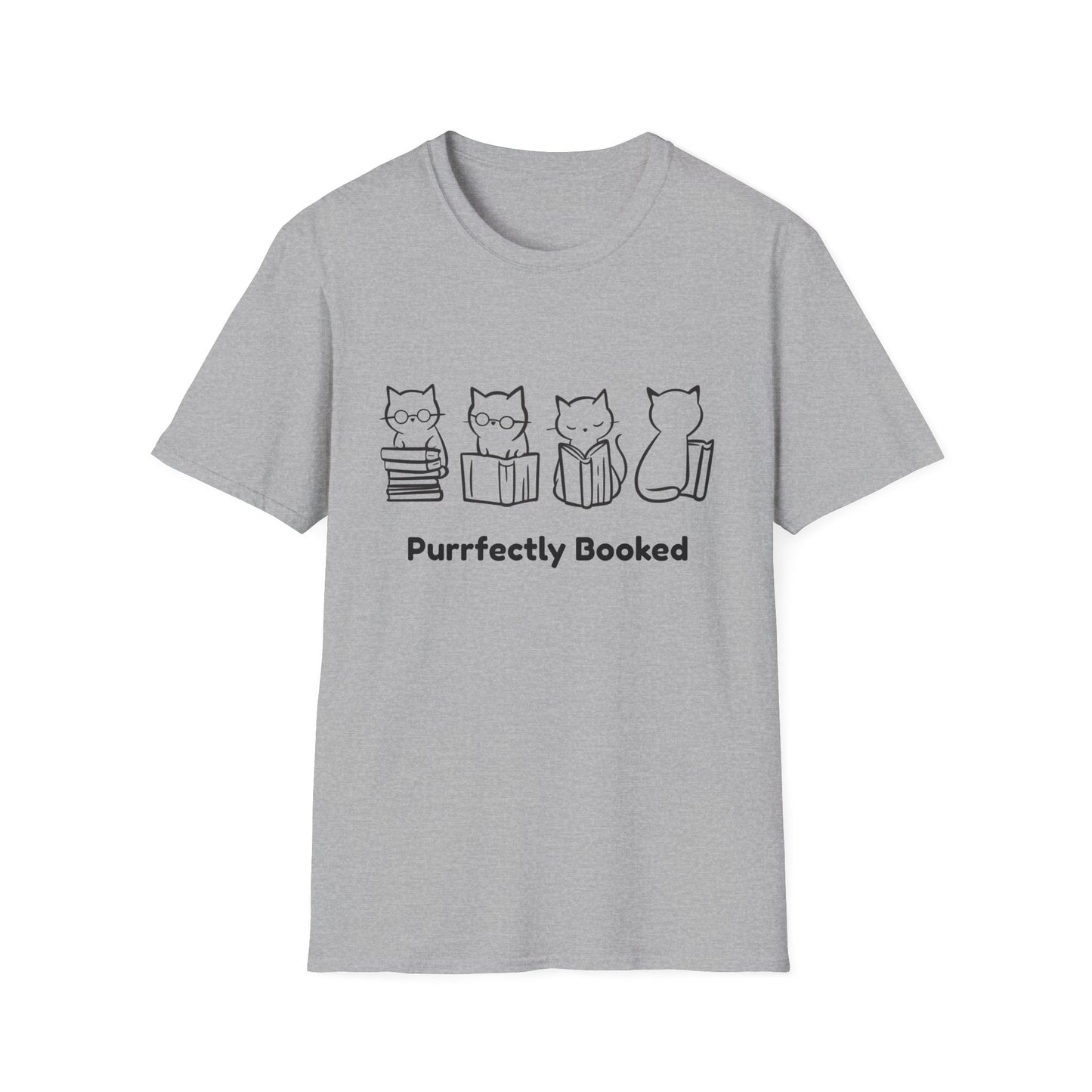Purrfectly Booked, Cats - T-Shirt