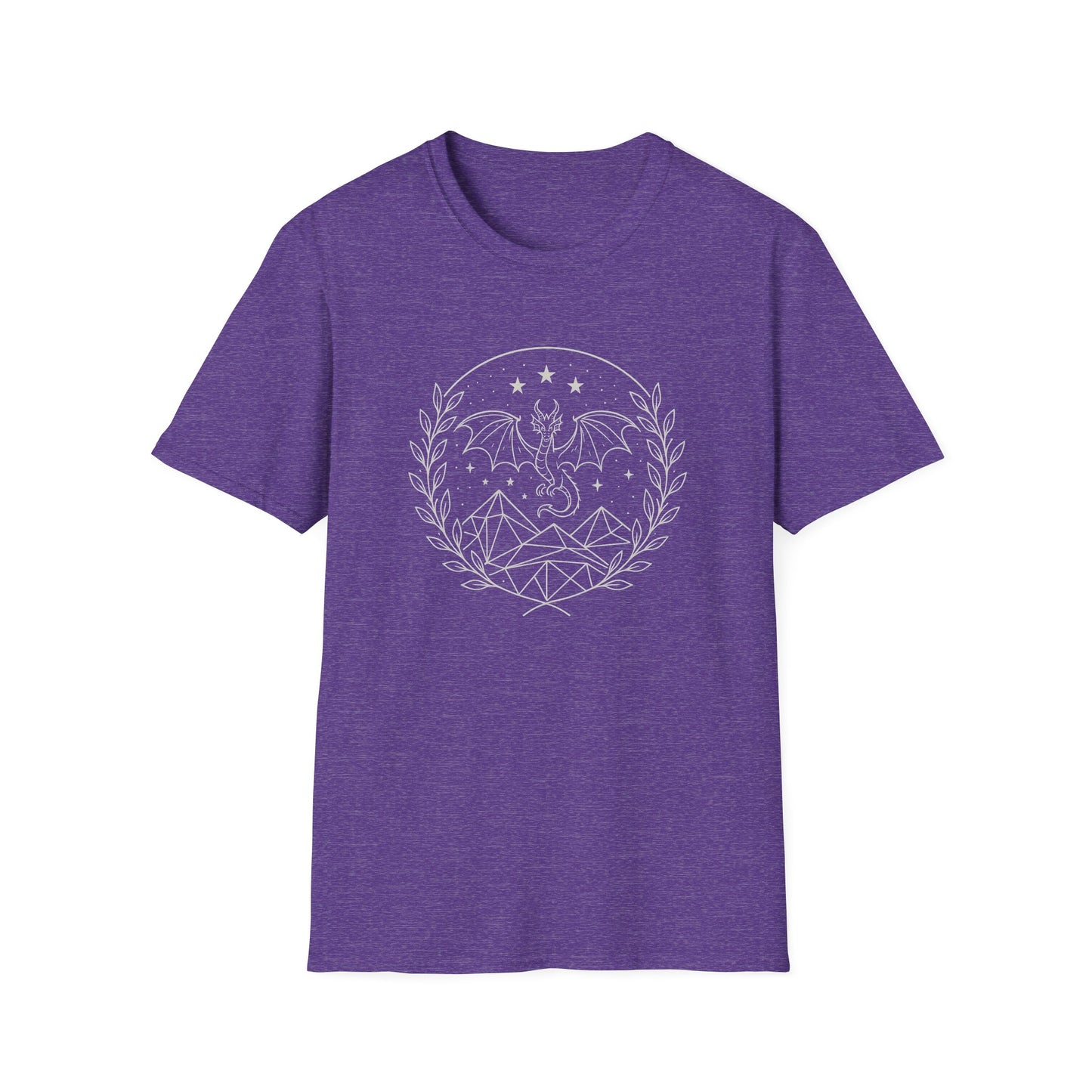 Fourth Wing, Dragon and Stars - T-Shirt