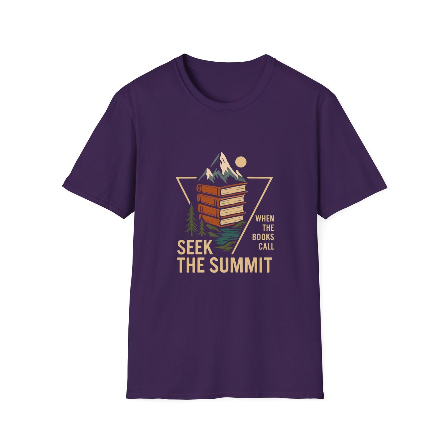 Seek The Summit, When The Books Call - T-Shirt