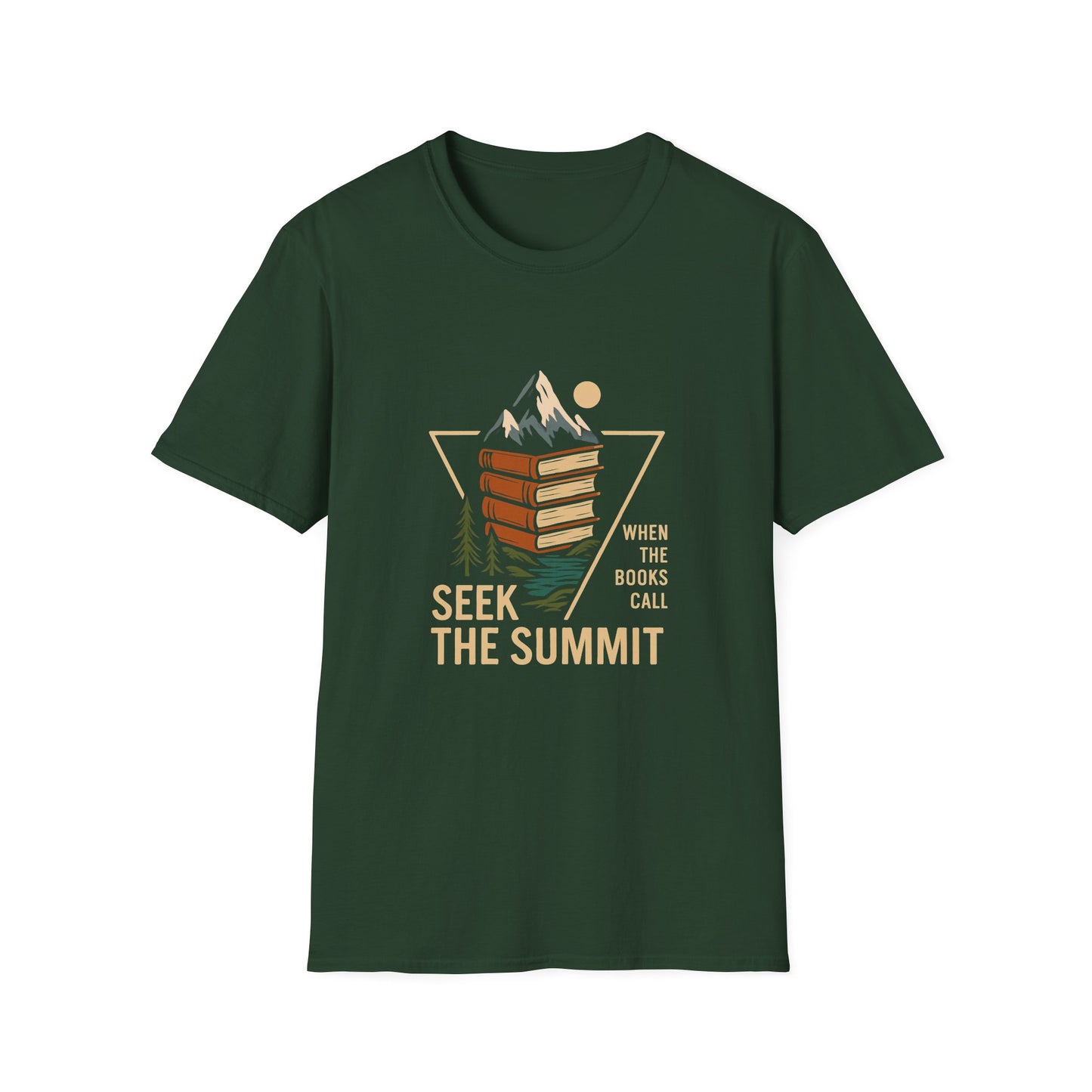 Seek The Summit, When The Books Call - T-Shirt