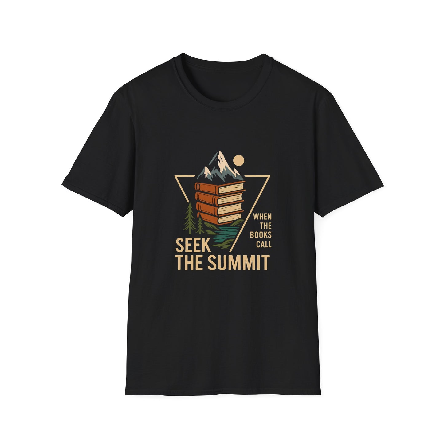 Seek The Summit, When The Books Call - T-Shirt