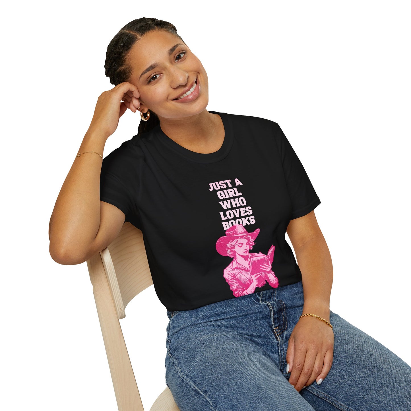 Just A Girl Who Loves Books - Cowgirl T-Shirt