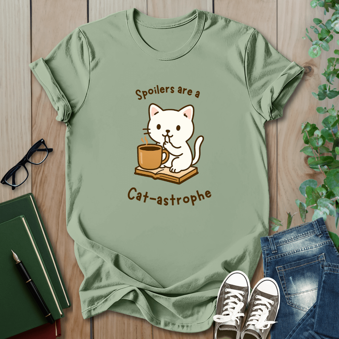 Spoilers are a Cat-Astrophe - T-Shirt