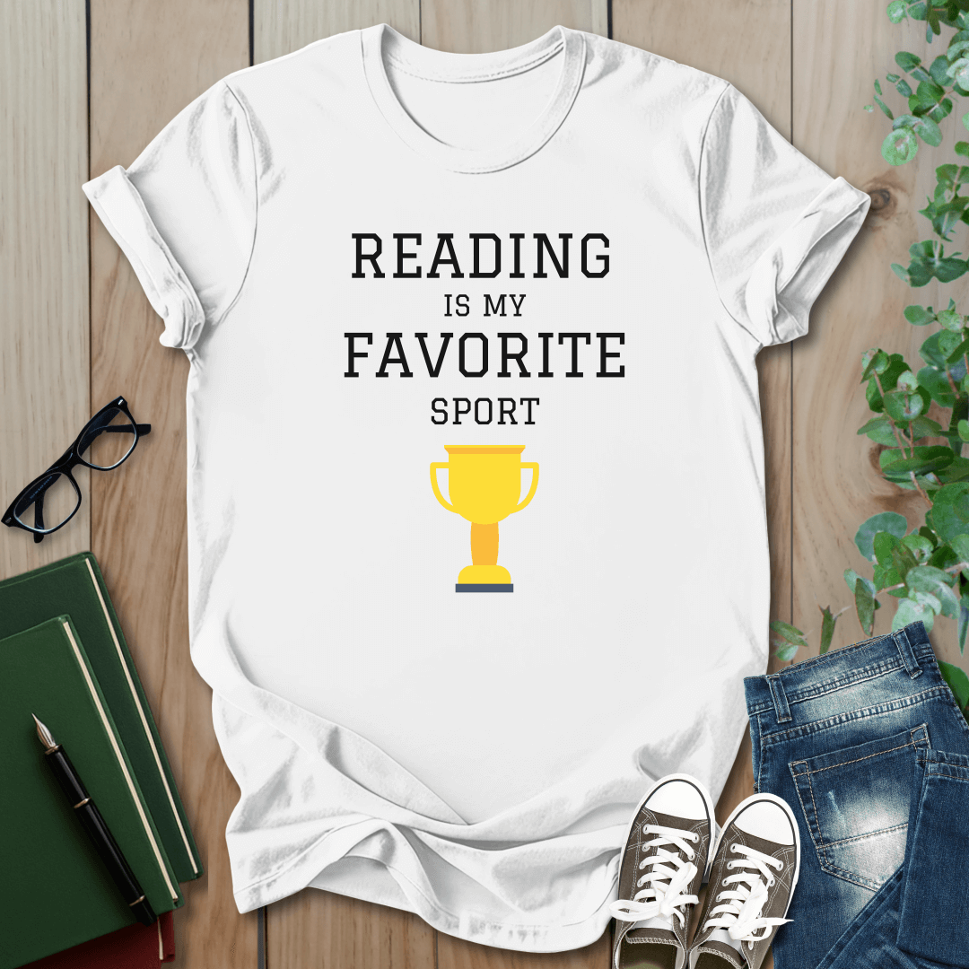 Reading is My Favourite Sport - T-Shirt