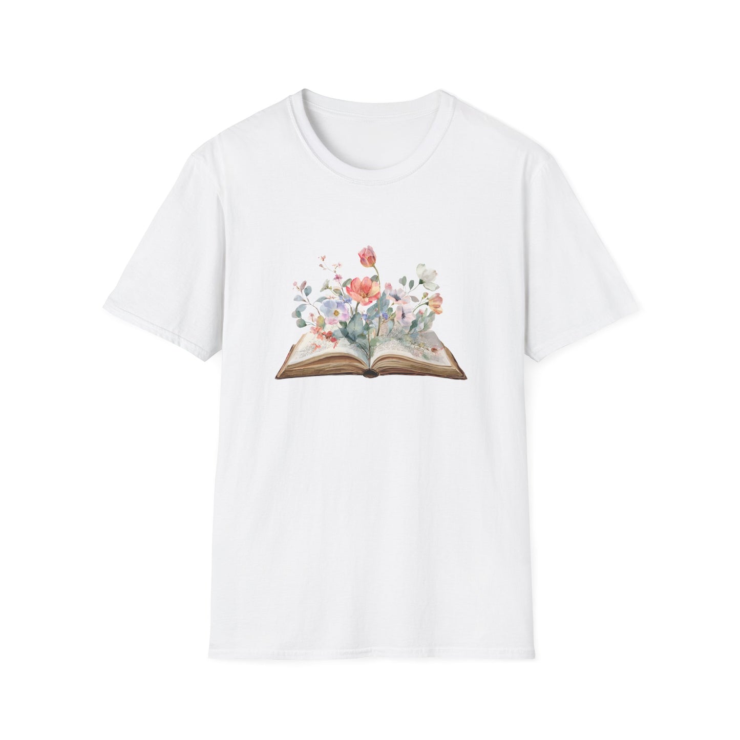 Floral Book Graphic - T-Shirt