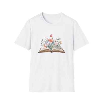Floral Book Graphic - T-Shirt