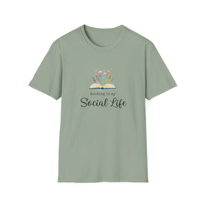 Reading is My Social Life - T-Shirt
