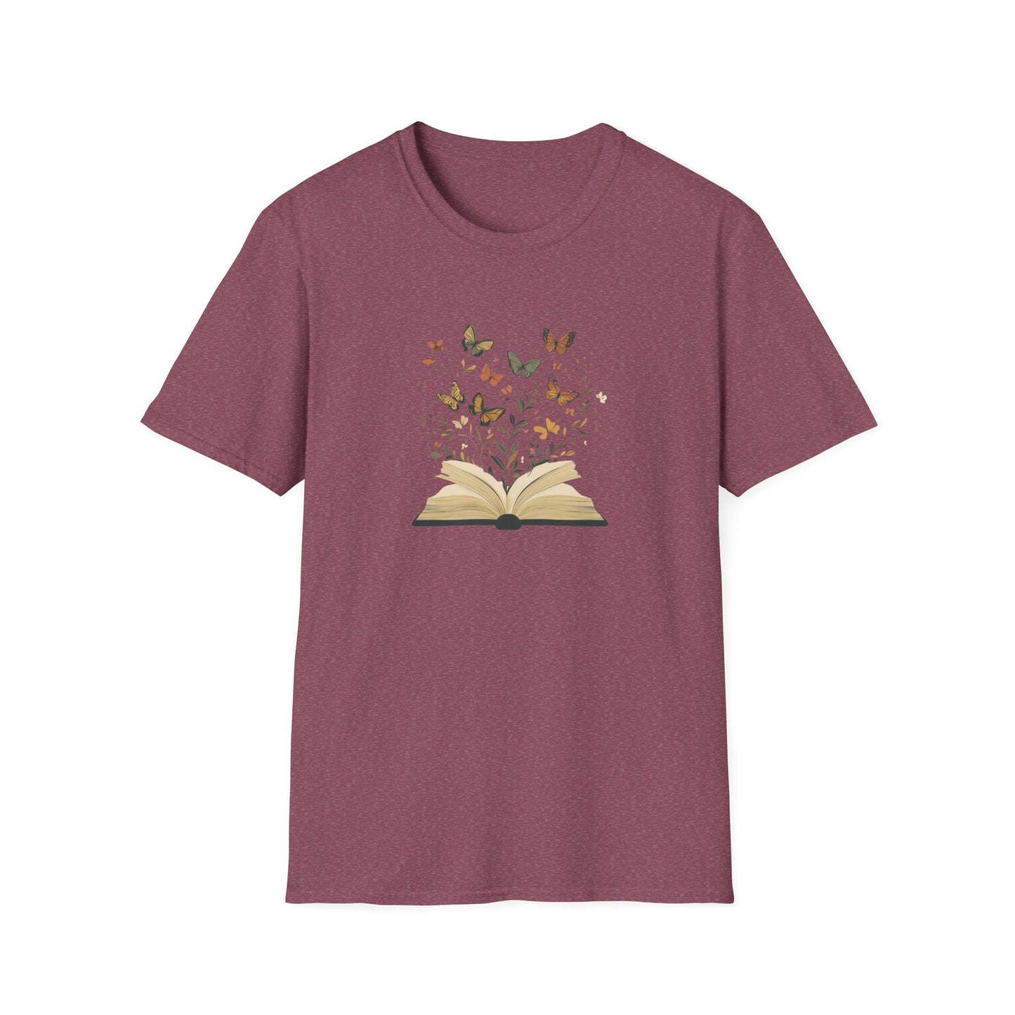 Butterfly Floral Book - T-Shirt