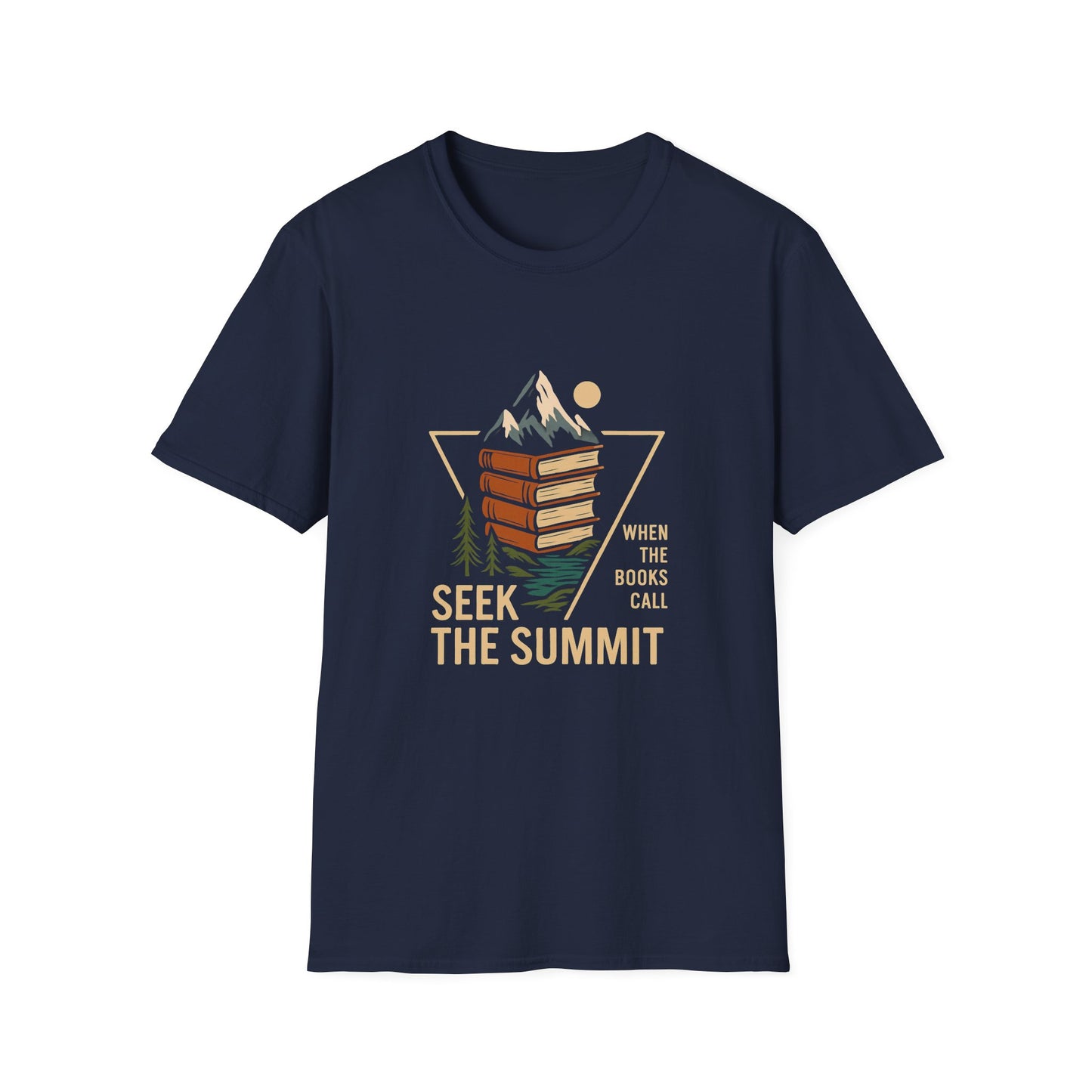 Seek The Summit, When The Books Call - T-Shirt