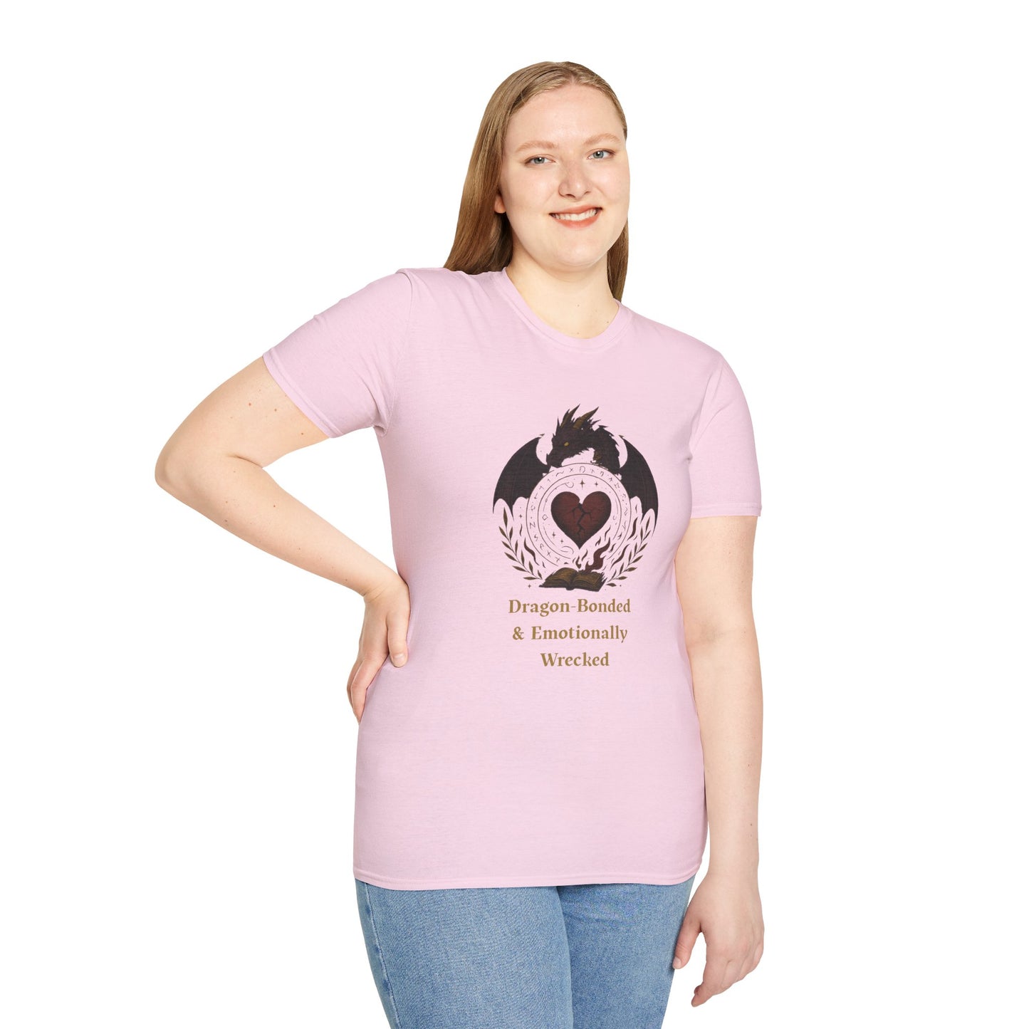 Romantasy Dragon Bonded and Emotionally Wrecked - T-Shirt