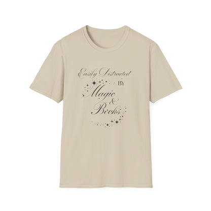 Easily Distracted By Magic & Books - T-Shirt