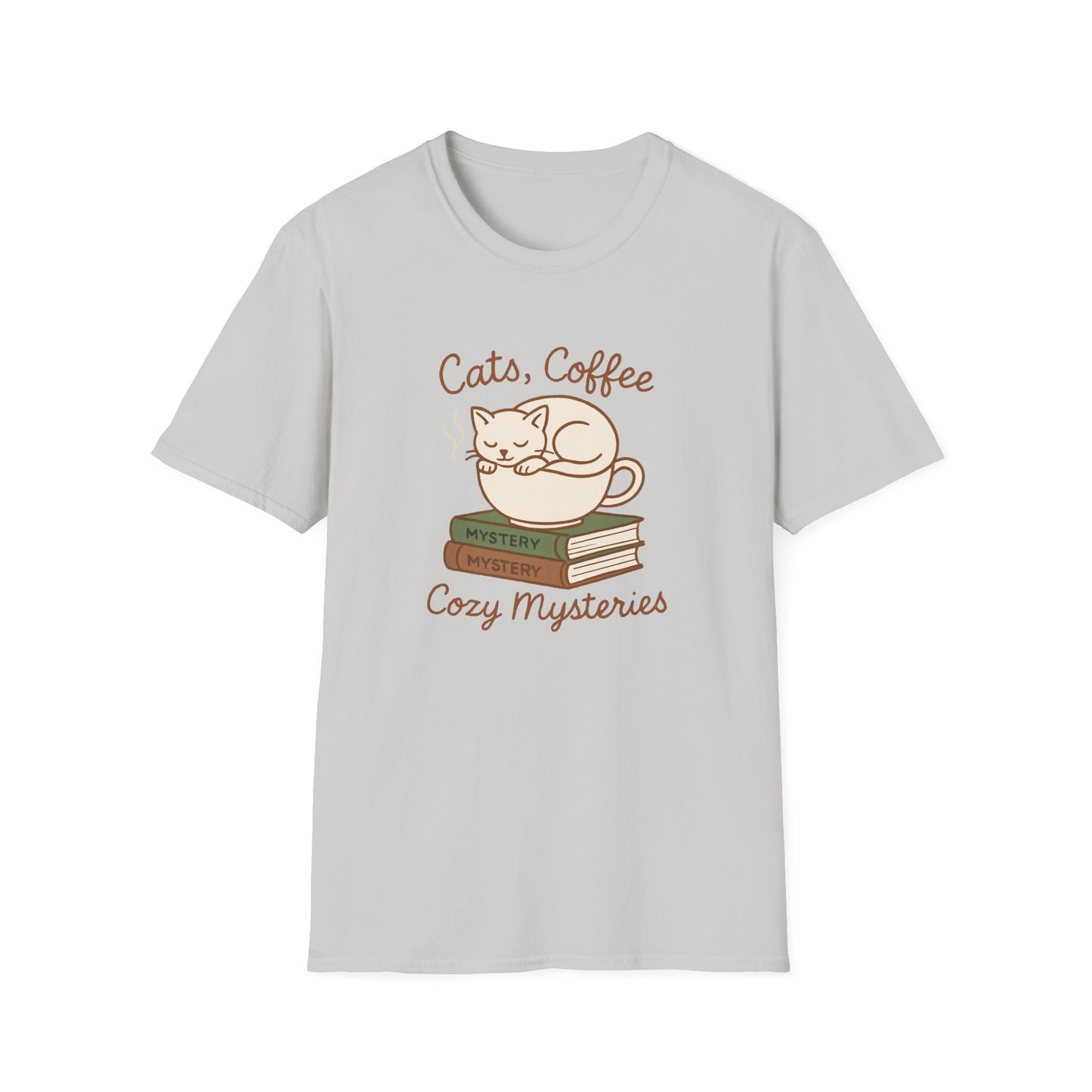 Cat, Coffee And Cozy Mysteries  - T-Shirt