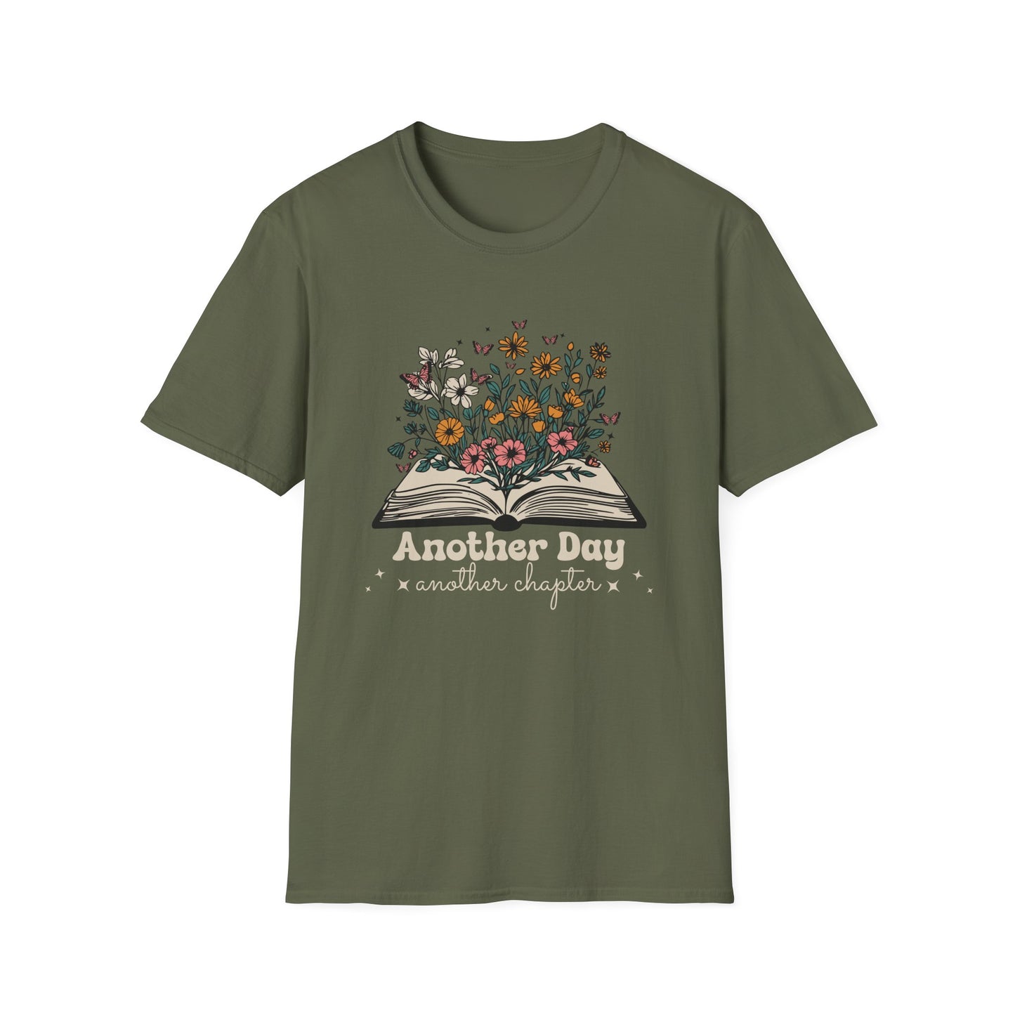 Floral Another Day, Another Chapter - T-Shirt