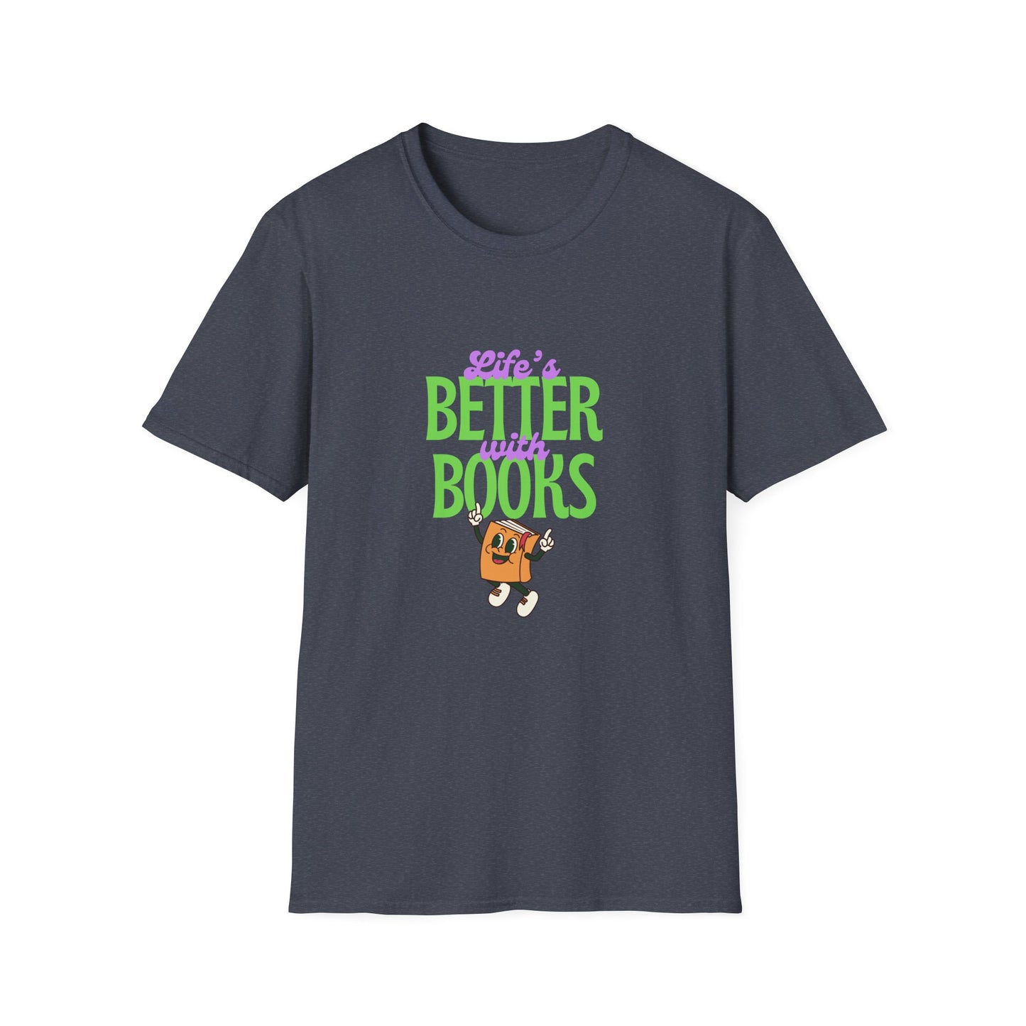 Life is Better With Books,  Retro T-Shirt