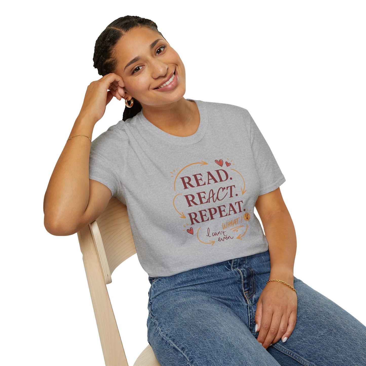 Read, React, Repeat - T-Shirt