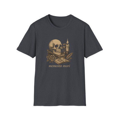 Dark Academia, Momento Mori Skull and Book - T-Shirt