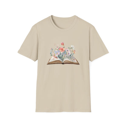 Floral Book Graphic - T-Shirt