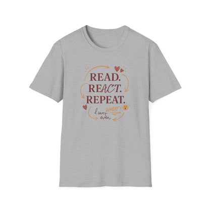 Read, React, Repeat - T-Shirt