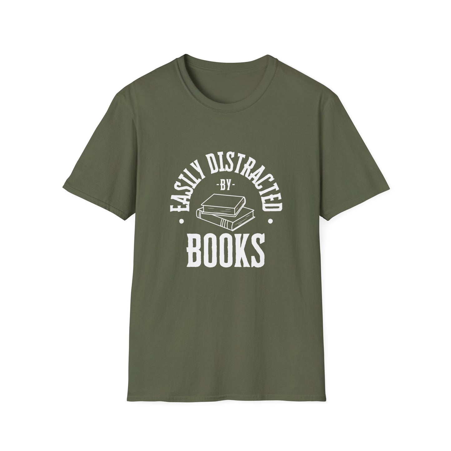 Easily Distracted By Books - T-Shirt
