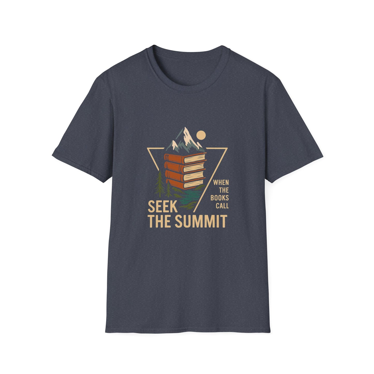Seek The Summit, When The Books Call - T-Shirt