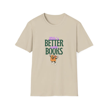 Life is Better With Books,  Retro T-Shirt