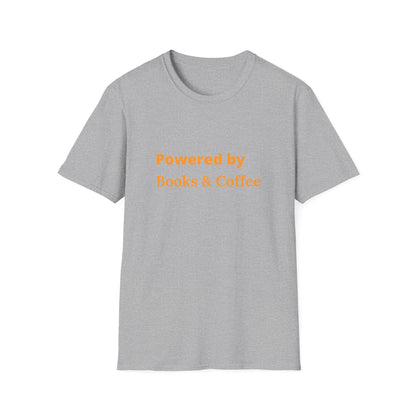 Powered By Books & Coffee - T-Shirt