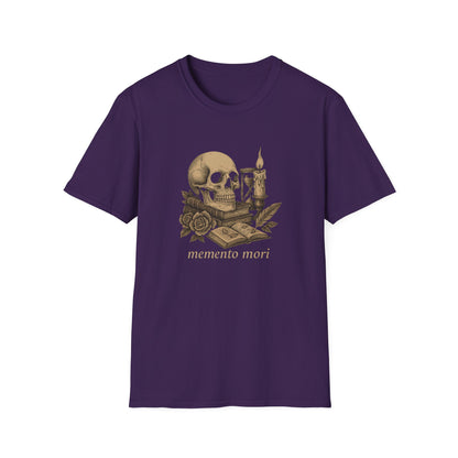 Dark Academia, Momento Mori Skull and Book - T-Shirt