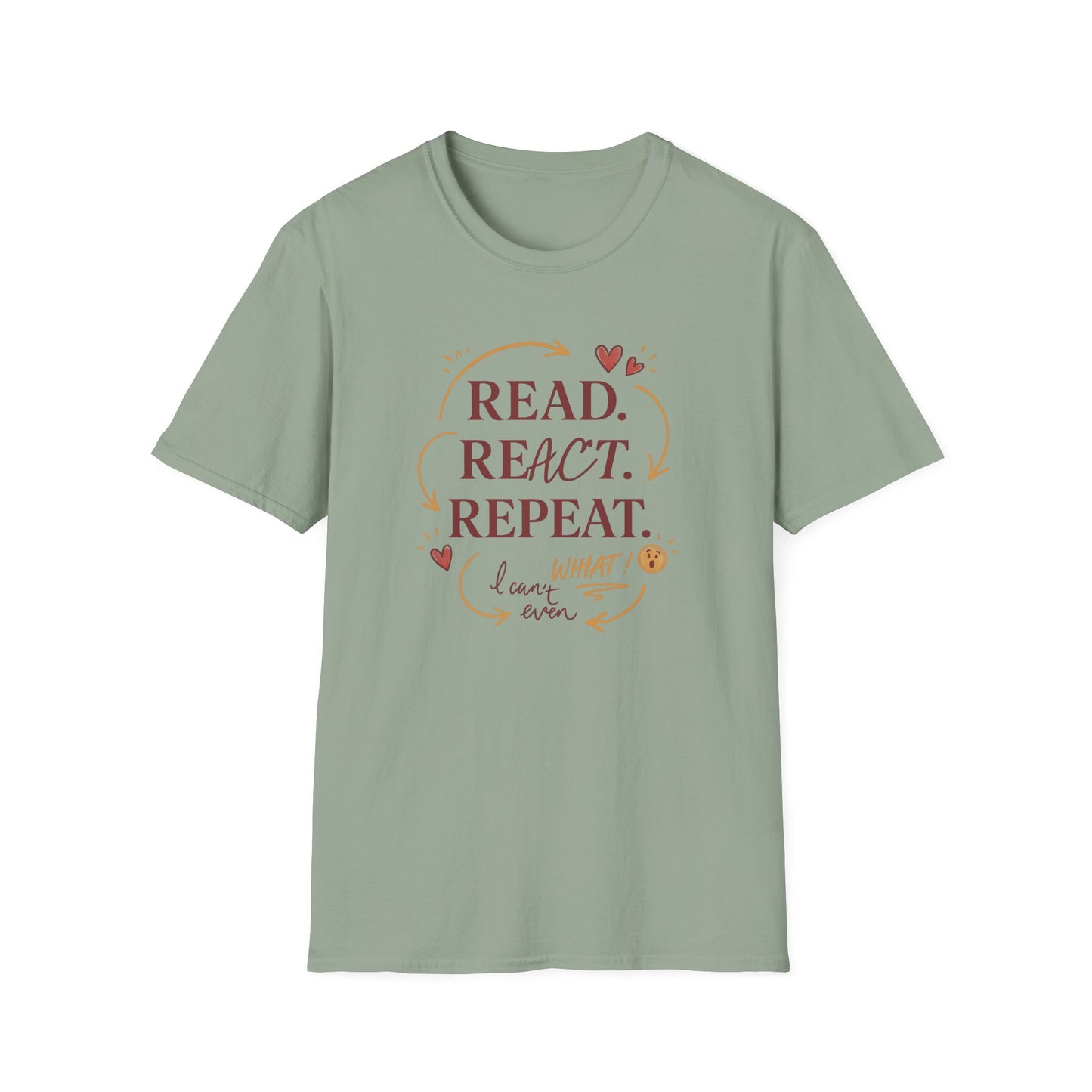 Read, React, Repeat - T-Shirt