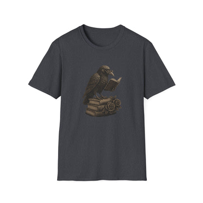 Dark Academia Crow Reading - T-Shirt