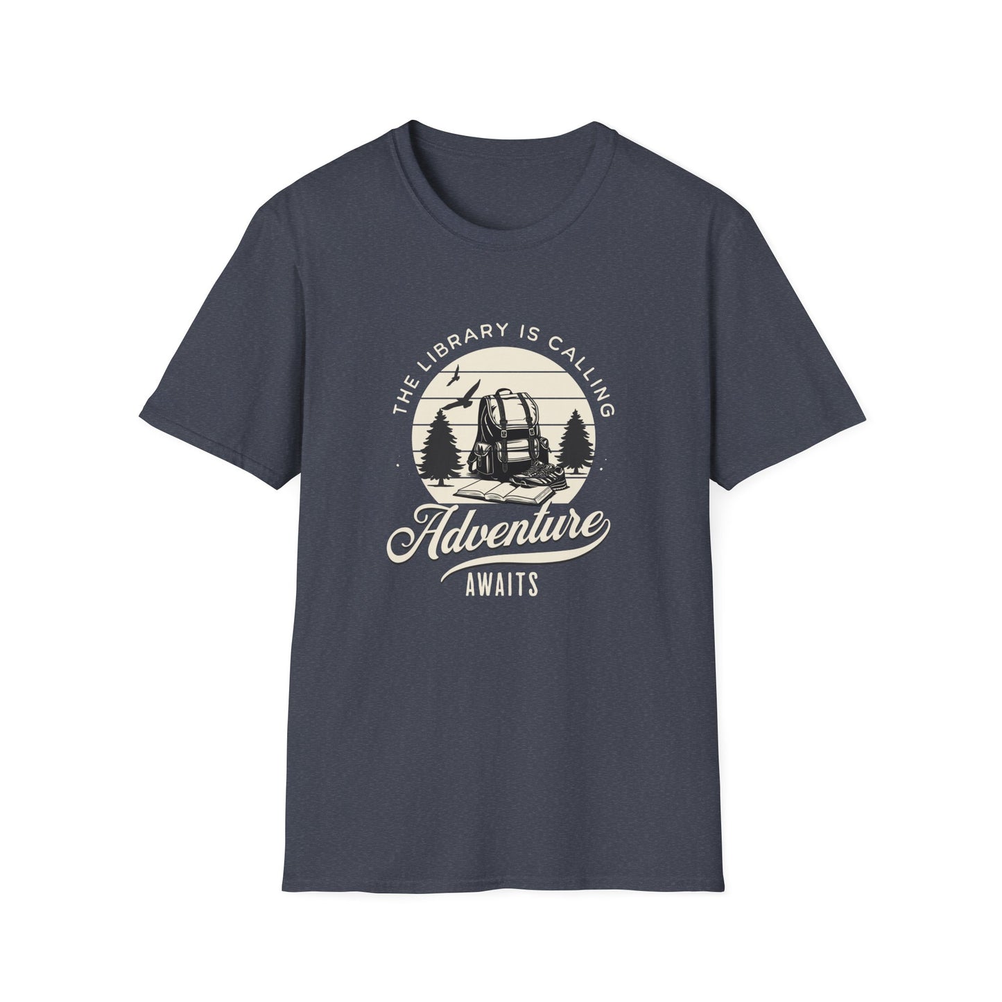 Library is Calling, Adventure Awaits - T-Shirt