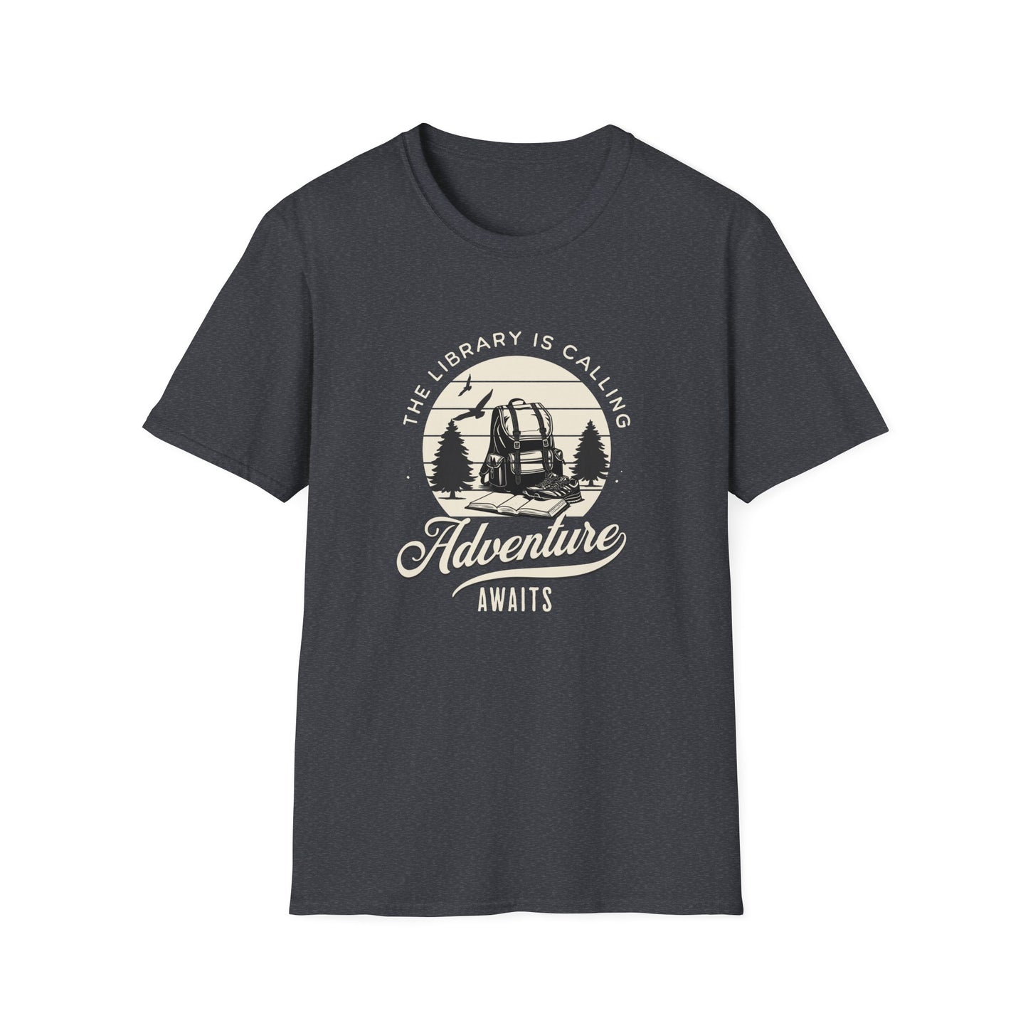 Library is Calling, Adventure Awaits - T-Shirt
