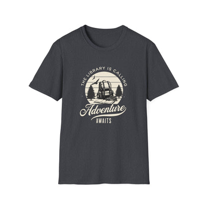 Library is Calling, Adventure Awaits - T-Shirt