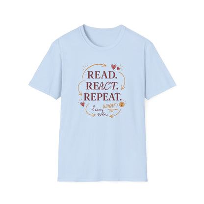 Read, React, Repeat - T-Shirt